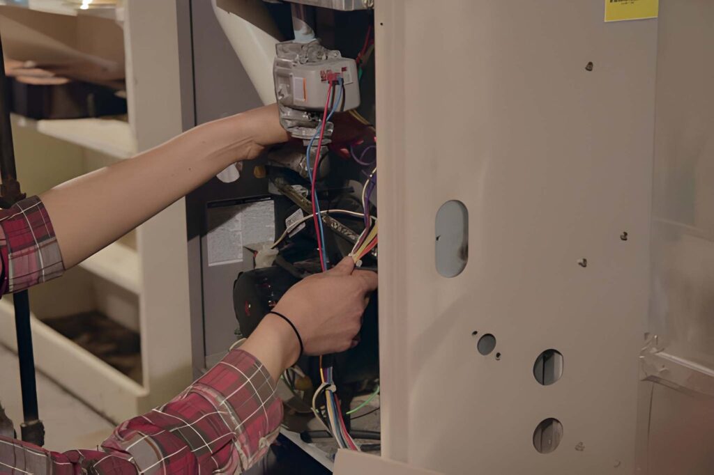 Furnace maintenance service in Ajax helping keep a home warm and energy efficient.